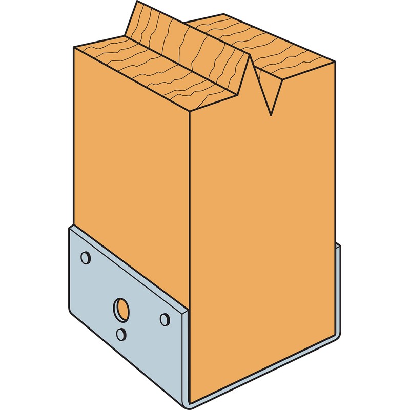 Simpson Strong-Tie BC60 BC Galvanized Post Base for 6X