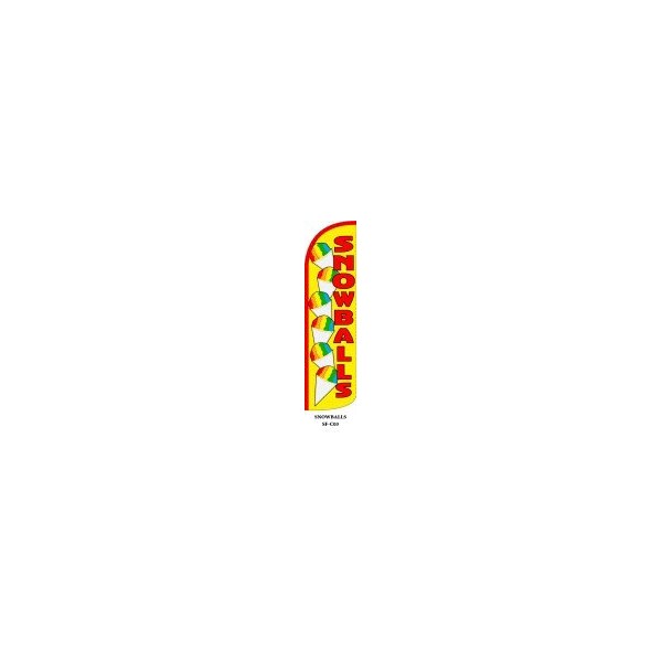 Snowballs Windless, Full Sleeve Extra Protection King Size Swooper Flag