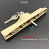 Patio Sliding Door Handle Set with Mortise Lock, Key Cylinder