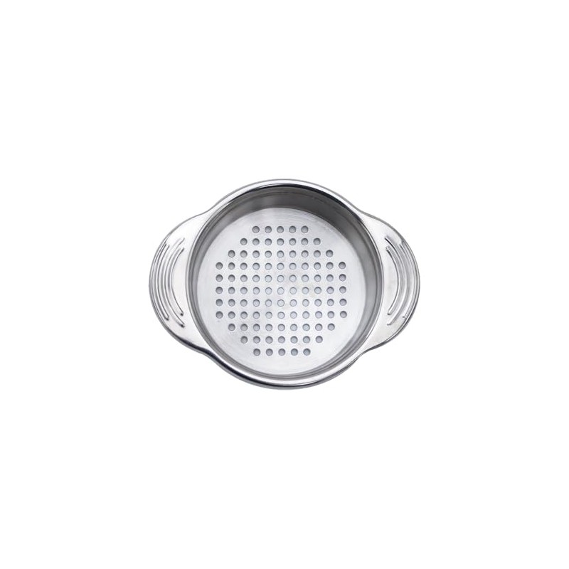 LannuMet Stainless Steel Colander 4.7inch Kitchen Can Strainer Metal Colander