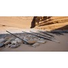 Set of 4 Fibreglass Poles, Diameter 8 mm x 65