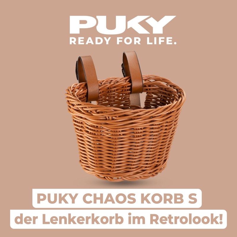 PUKY Chaos Basket S Brown | Flexible Children's Handlebar Basket