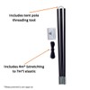 TentSpares - Coleman Meadowood 4L Tent Pole Repair Kit, Replacement