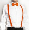 axy Men's Braces with Bow Tie - 4 Strong Clips