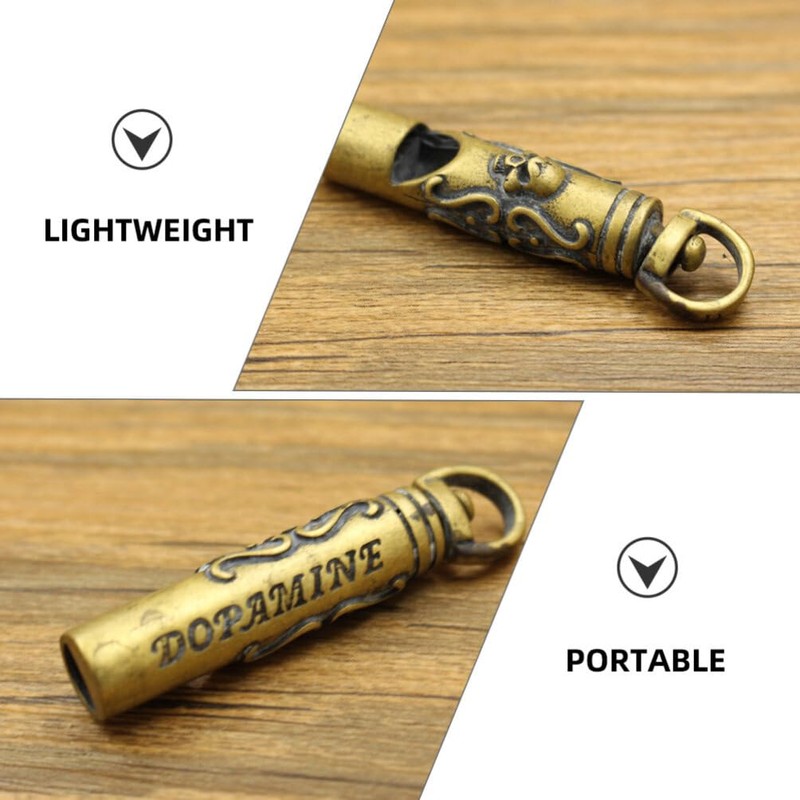 Sosoport Pendant Whistle Multi-use Decorative Keychain Whistle for Sports Survival