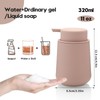 YAUKPH Matte Pink Foaming Hand Soap Dispenser Plastic 11 oz