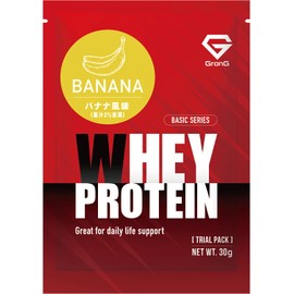 GronG Whey Protein 100 Basic Trial Pack, Banana Flavor, 30g