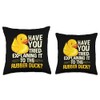 Funny Programmer - Rubber Duck Debugging Throw Pillow