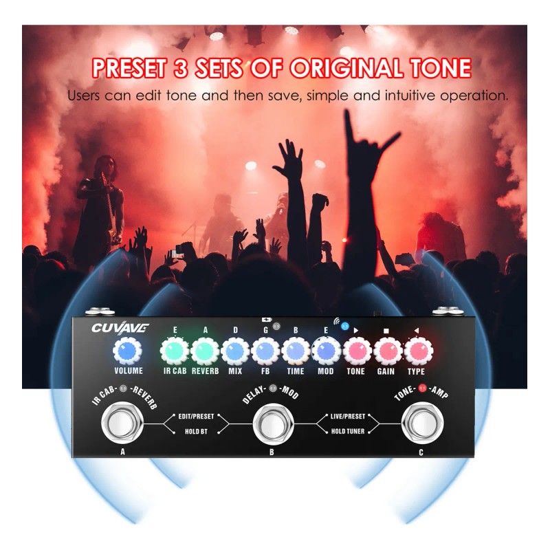 Guitarra Eléctrica Multifuncional Portátil Cuvave Baby Co