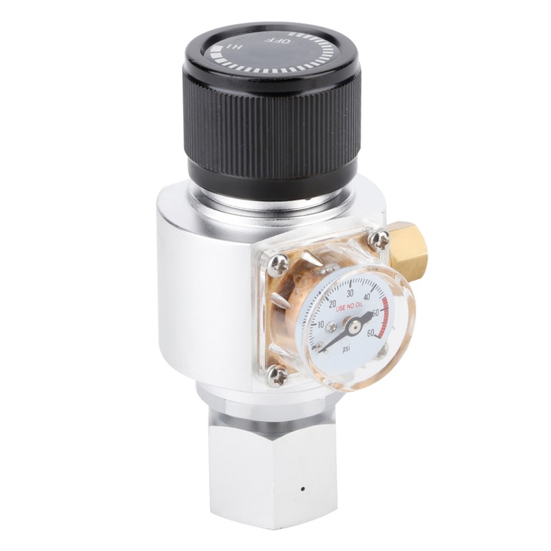 Mini CO2 Gas Regulator Soda Water Pressure Reducing Valve Adapter