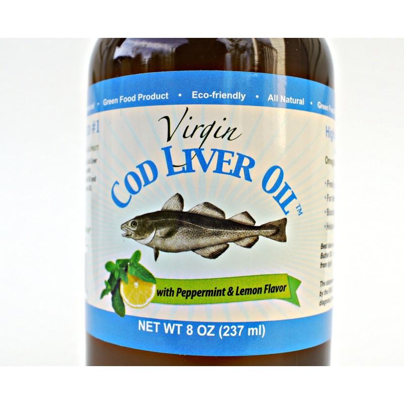 Virgin Cod Liver Oil - 8 Fl oz Natural, Sustainably