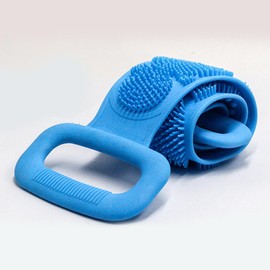 Silicone Massage Scrubber - Green - for Skin Exfoliation