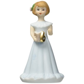 Enesco Growing Up Girls “Brunette Age 6” Porcelain Figurine, 4”