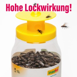 inseko Mass Fly Trap, Fly Trap with Attractant for All Outdoor Areas