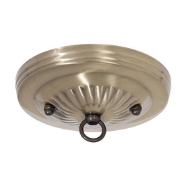 B&P Lamp® Antique Brass Finish Steel Canopy Kit, 5-1/8 Inch Diameter