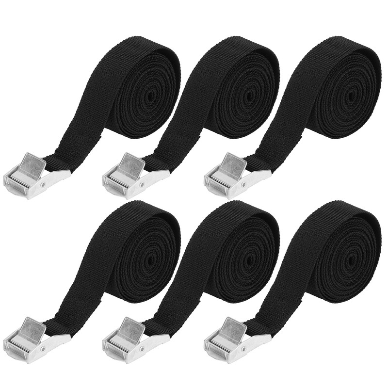 6PCS Heavy Duty Lashing Straps Adjustable Buckle Tie Down Straps