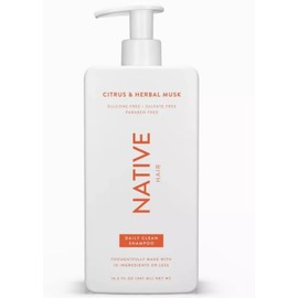 Clean NATIVE HAIR~CITRUS & HERBAL MUSK~~DAILY CLEAN HAIR SHAMPOO 16.5 OZ