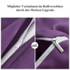 Aisbo Pillowcase, 80 x 80 cm, Set of 2, Purple,