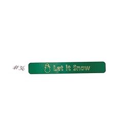 Longaberger Basket Tag #36 - Let it Snow (Snowman Green)