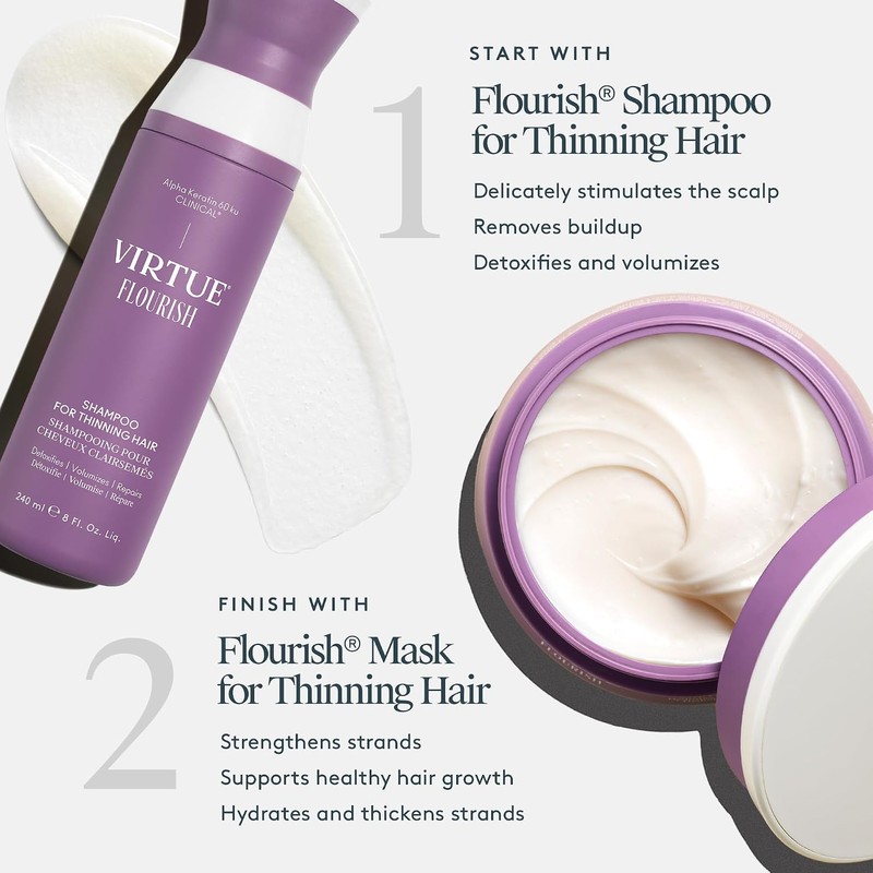 VIRTUE- Mascarilla Virtue Flourish para cabello fino 5 oz