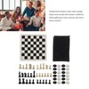 Chess Checkers Set 13.8in Board 2 in 1 Anti Slip