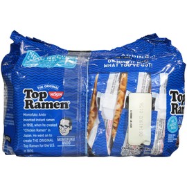 Nissin Top Ramen Dry Soup Oriental 6pk, 18 Ounce