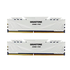 【DDR4 RAM】 GIGASTONE Game PRO 16GB Kit (2x8GB) DDR4 3600MHz PC4-28800 CL 18-22-22-42 Intel XMP 2.0 AMD Ryzen 1.35V UDIMM 288 Pin Unbuffered Non ECC High Performance Gaming Desktop Memory - White