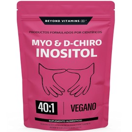 Inositol 40:1 | 60 días | Myo y D-Chiro Inositol fortificado con Zinc, Acido Folico, Inulina de Agave, Vitamina D3 y Seleniometionina | Vitaminas para mujer | (150 Gramos-60 porciones)