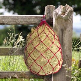 RideFound 2PCS Durable Slow Feed Hay Net for Horses 40” Length with Strong 4x4” Holes Nylon Rope Hanging Suitable for Trailer and Stall, Slow Feeding Reduce Waste