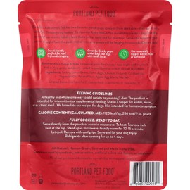 Portland Pet Food Company Grandma Ada’s Turkey & Yams Wet Dog Food Pouches - Human-Grade, Grain-Free Dog Food Toppers, Mixers, and Meals for Dogs - Fresh Dog Food Made in The USA - 5-Pack