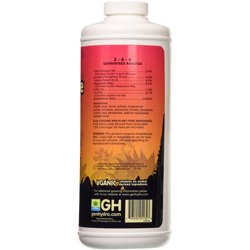 General Hydroponics General Organics BioThrive Bloom, Quart