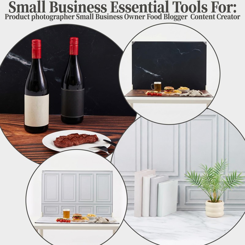 24x36 Inch Product Photography Backdrops, 10 Sheets 20 Patterns