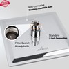 LIVOREST Square Rainfall Shower Head - 8 inch Large, Overhead