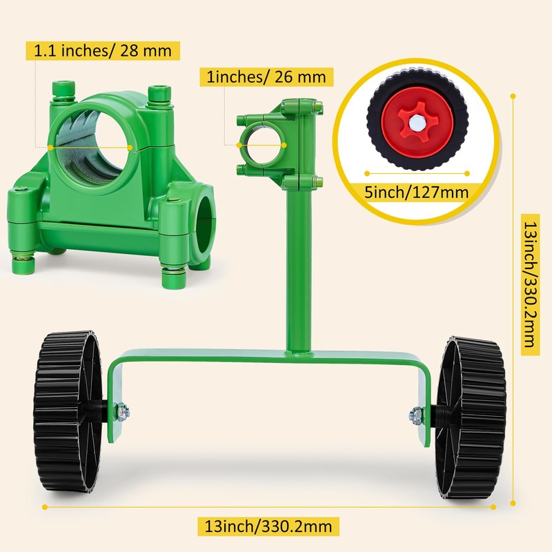 Fabbay Adjustable Support Wheels Auxiliary Wheels 26mm(1 Inch) and 28mm(1.1