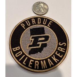 PU Purdue Boilermakers Vintage Style Embroidered Iron On Patch 3"x 3" Beautiful!