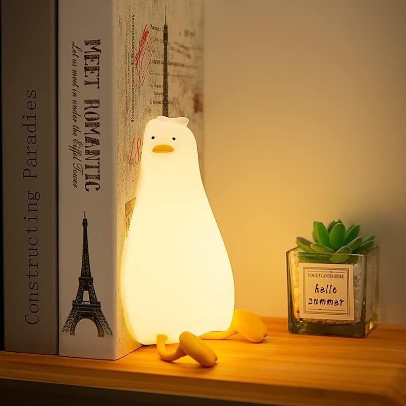ATCTBOGFS Cute Duck/Chicken/Pig/Rabbit/Panda Night Light, LED Squishy Animal Novelty Lamp