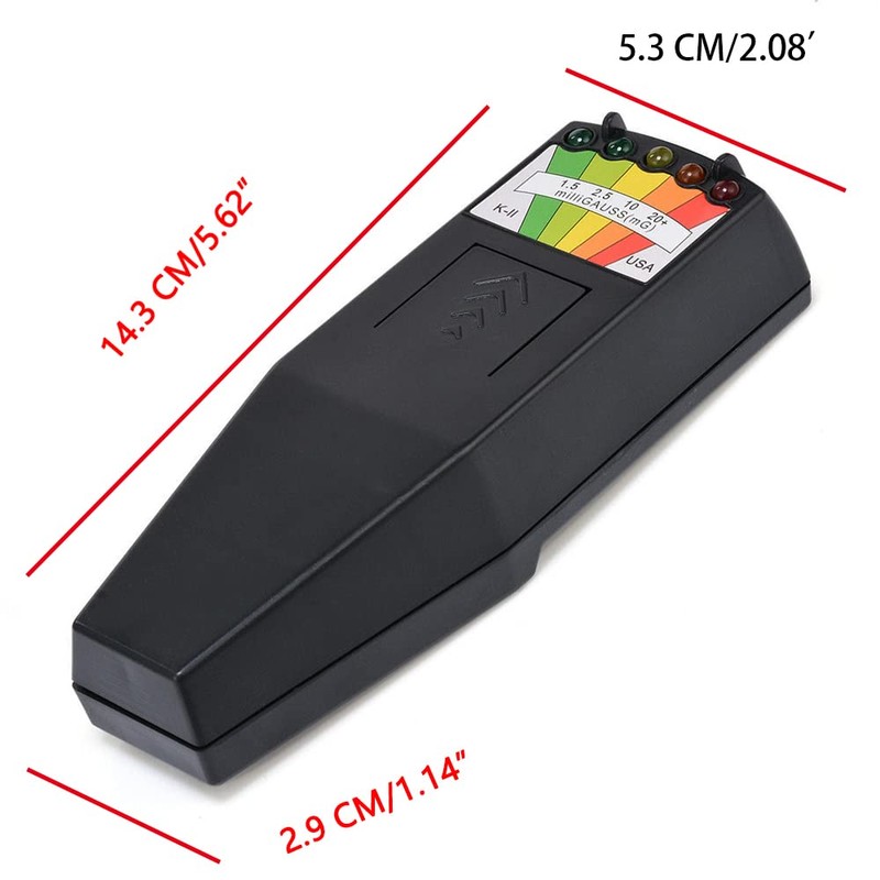 LED EMF Meter, Handheld Magnetic Field Detector Ghost Hunting Detector