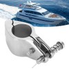 Akozon Bimini Top Hinge Rail Bracket 2 Pieces Steel Boat
