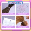 Teenitor Hair Bands, Rubber Elastics, 300pcs, Pink
