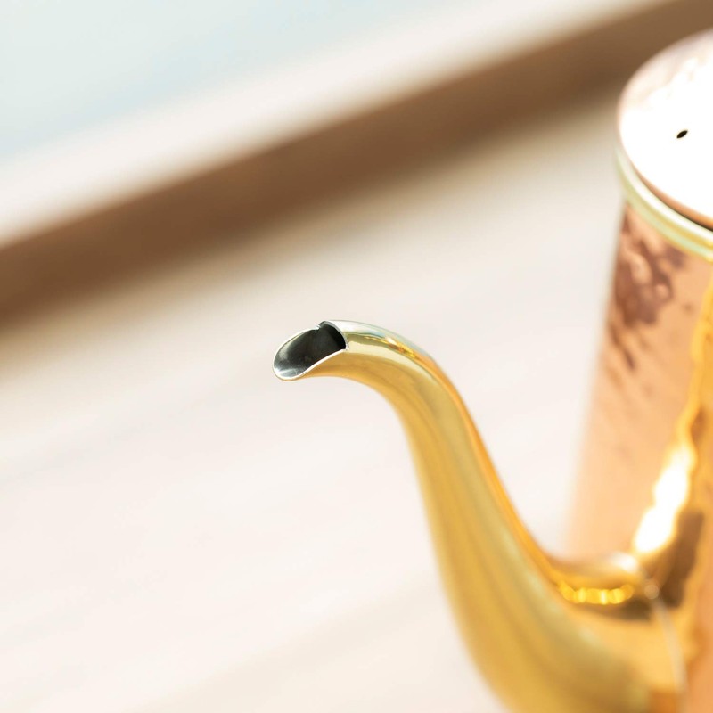 Kalita #52262 Coffee Pot, For Drip Type, Copper, 0.7L