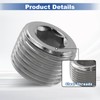 CNQLIS 20 Pcs Stainless Steel Pipe Plug NPT Plug Fitting