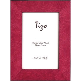 Tizo 4" X 6" Magenta Wooden Frame, Made in Italy