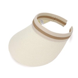 MK MATT KEELY Ladies Large Brim Straw Golf Summer Sun Hat, White