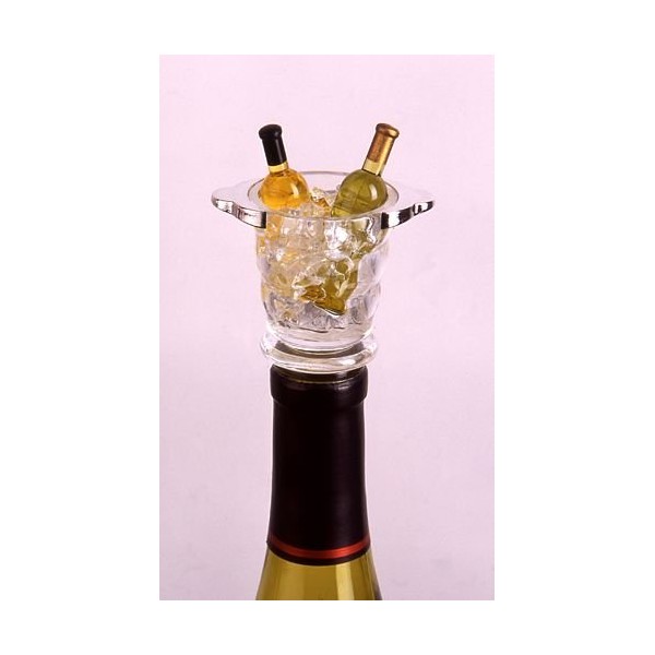 Napa Wine Bucket Acrylic Mini Bottle Stopper