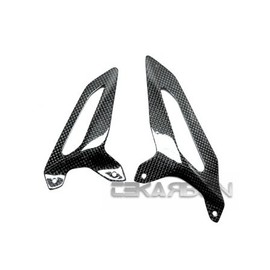 Tekarbon, Replacment Heel Plates Footrest Pegs, for Ducati 1199/1199 S / 1199 S Tricolore / 1199 R / 899 (2012-2014), Carbon Fiber