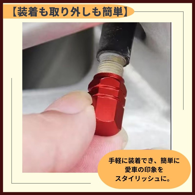 ideamall Valve Caps Tire Air Valve Car Aluminum Alloy Hexagon