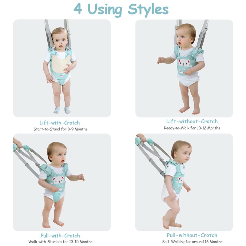 Ocanoiy Baby Walking Harness Handheld Baby Walker Assistant Belt Toddler