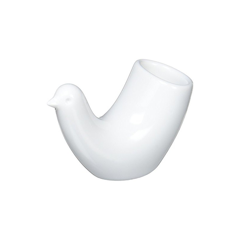 White Pottery Totto White Matte Space Notebook Skewers Holder/Toothpick Container