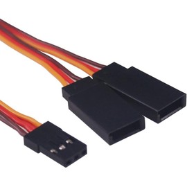 GTIWUNG 3 Pcs JR Style Servo Y Harness, 3"/75mm Servo Y-Cables, RC Y Harness, Servo Splitter Cable, Standard Y-Harness, 3 Pcs 3"/75mm Servo Cables for Park Flyer Remote Control Aircraft