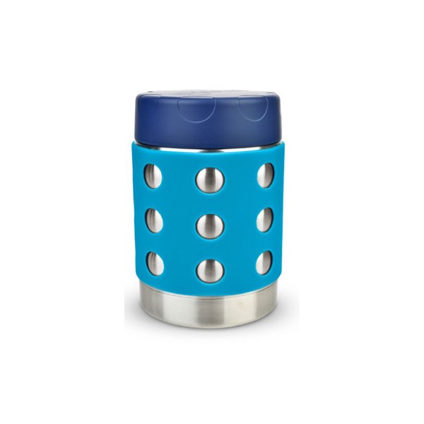 Lunchbots Leak-Proof Thermal Lunch Container with Dots Aqua